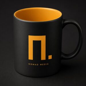 Nomad Media Matte Black Mug
